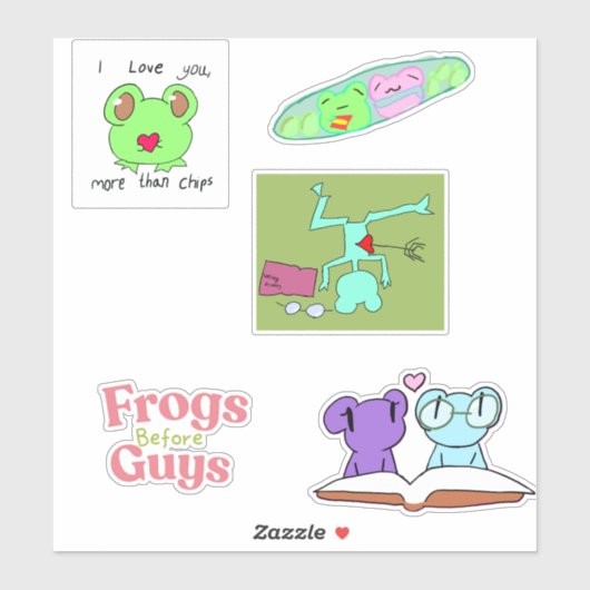 2026 frog Valentine pack Sticker (Vel)