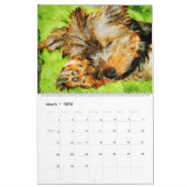 2026 Funny Lazy Sleepy Dog Puppy Antianxiety Gift Kalender (Mar 2026)