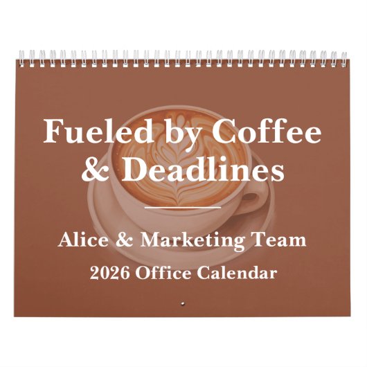 2026 Funny Office Coffee Chaos Kalender (Hoes)