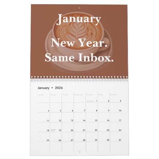 2026 Funny Office Coffee Chaos Kalender (Jan 2026)