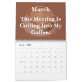 2026 Funny Office Coffee Chaos Kalender (Mar 2027)