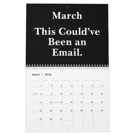 2026 Funny Office – Inbox Humor Kalender (Mar 2026)