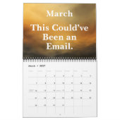 2026 Funny Office Inbox Humor Kalender (Mar 2027)