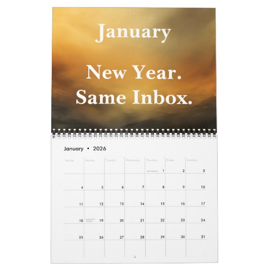 2026 Funny Office Inbox Humor Kalender (Jan 2026)