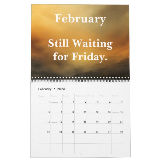 2026 Funny Office Inbox Humor Kalender (Feb 2026)