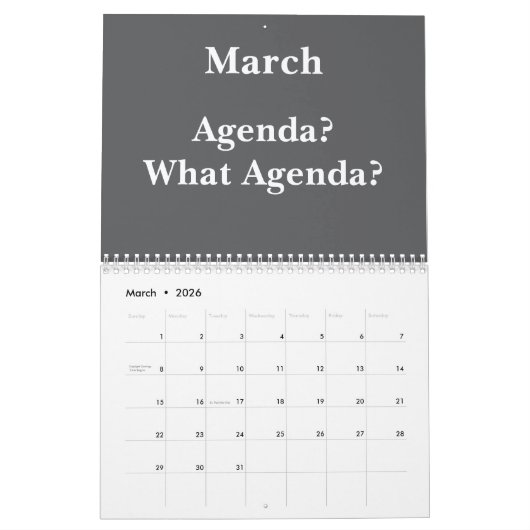 2026 Funny Office Meeting Madness Kalender (Mar 2026)