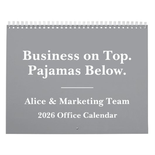 2026 Funny Office Remote Work Humor Kalender (Hoes)