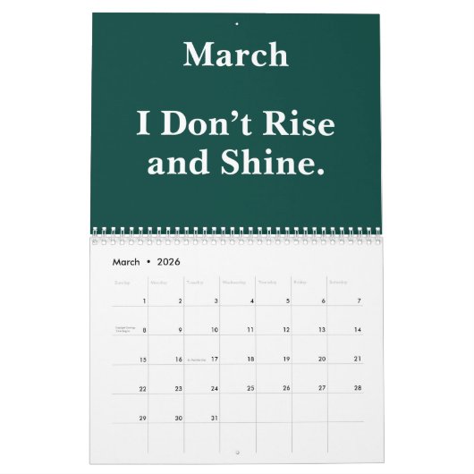 2026 Funny Office Sarcastic Quotes Kalender (Mar 2026)