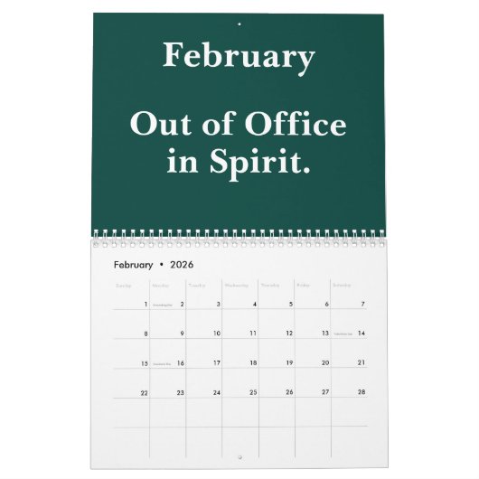 2026 Funny Office Sarcastic Quotes Kalender (Feb 2026)