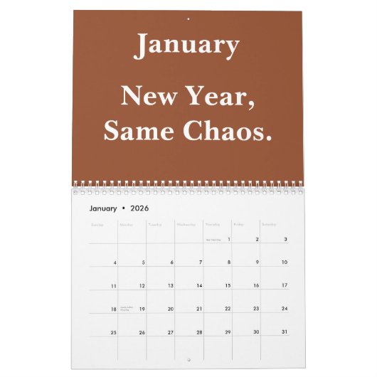 2026 Funny Office Year-Round Laughs Kalender (Jan 2026)