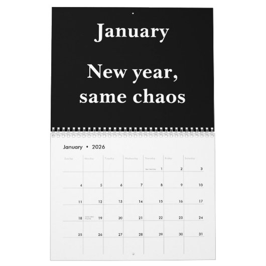 2026 Funny Work Wall Calendar Kalender (Jan 2026)