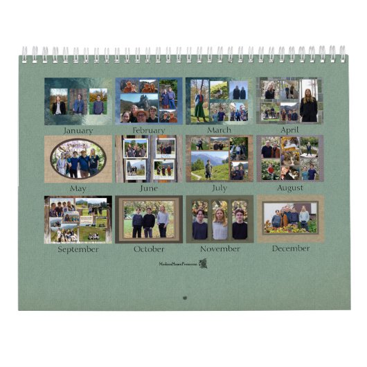 2026 Fuqua gezinskalender Kalender (Achterkant)