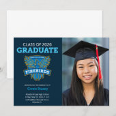 2026 FVHS Graduation Announcement w/ Photo (Dark) Aankondiging (Voorkant / Achterkant)