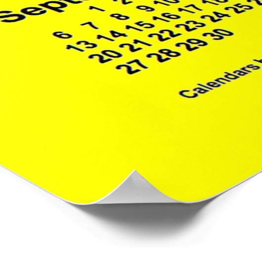 2026 Gele kalender door Janz Print (Hoek)