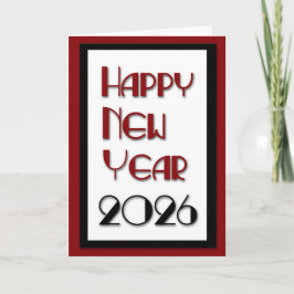 2026 Gelukkig Nieuwjaar Feestdagen Kaart