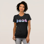 2026 Gelukkig Nieuwjaar T-shirt (Voorkant volledig)