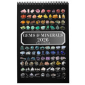 2026 Gem & Mineral Crystals Gemstones Geologist Kalender (Hoes)