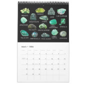 2026 Gem & Mineral Crystals Gemstones Geologist Kalender (Mar 2026)