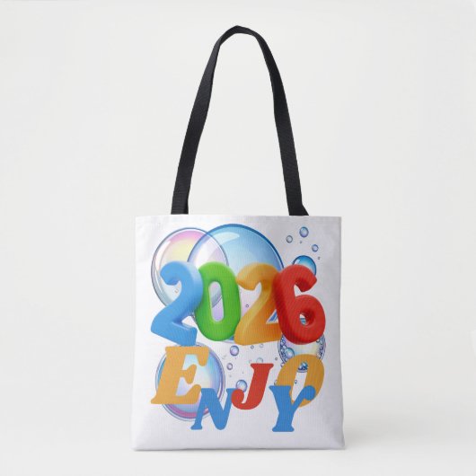 2026,geniet tote bag (Voorkant)