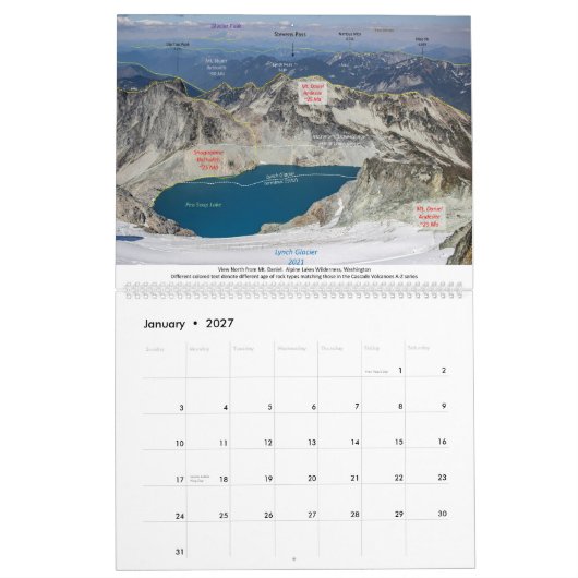 2026 Geologie Kalender (Jan 2027)
