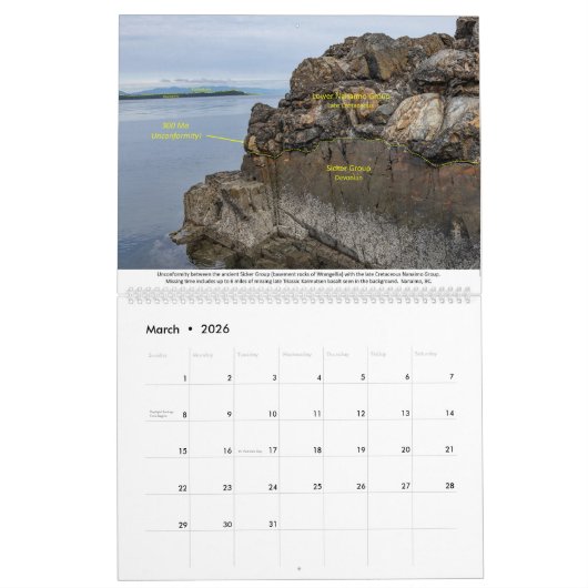 2026 Geology Calendar Kalender (Mar 2026)