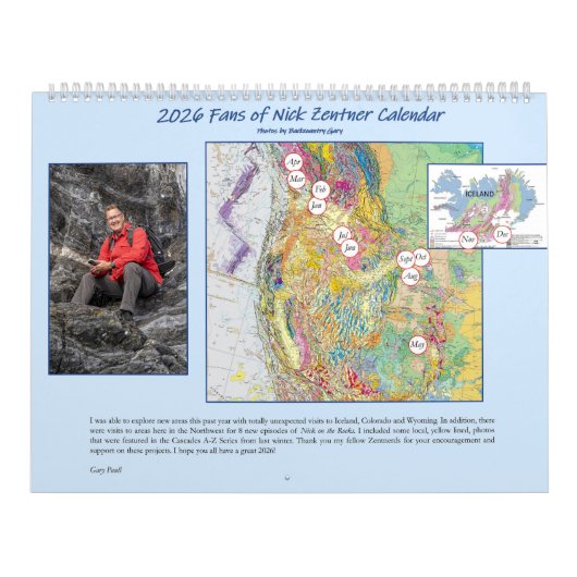 2026 Geology Calendar Kalender (Hoes)