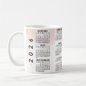 2026 Gepersonaliseerde 11oz Kalender Keramische Mo Koffiemok (Links)