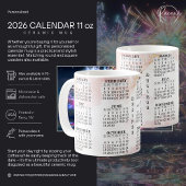 2026 Gepersonaliseerde 11oz Kalender Keramische Mo Koffiemok