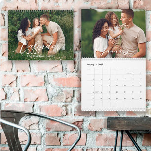 2026 Gepersonaliseerde 12-Maands Familie Foto's Kalender