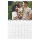 2026 Gepersonaliseerde 12-maands familiefoto's Kalender (Jan 2026)