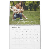 2026 Gepersonaliseerde 12-maands familiefoto's Kalender (Feb 2026)