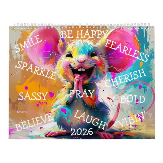 2026 Gepersonaliseerde Aanpasbare Kalender (Hoes)