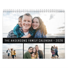 2026 Gepersonaliseerde Familie Eenvoudig Minimalis Kalender