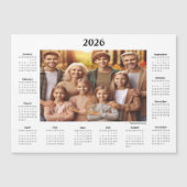 2026 Gepersonaliseerde Fotokalender Magneet (Voorkant)