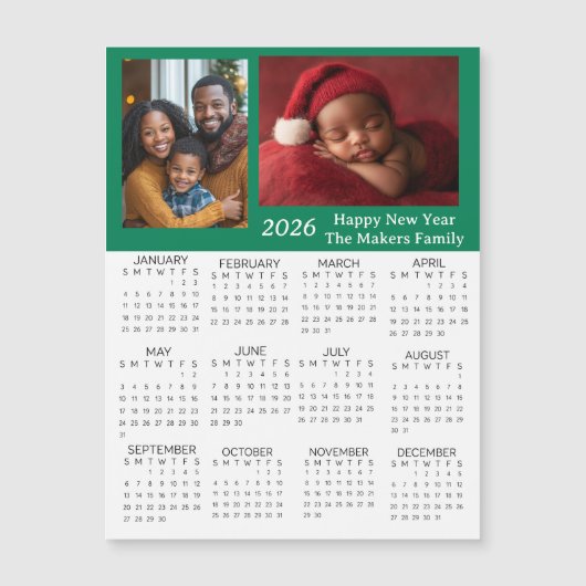 2026 Gepersonaliseerde foto's Mini-kalender (Voorkant)