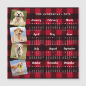 2026 Gepersonaliseerde Rode Plaid Huisdier Foto's  (Voorkant)