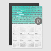 2026: Gezegend is de vrouwelijke magnetische kalen (Voorkant / Achterkant)