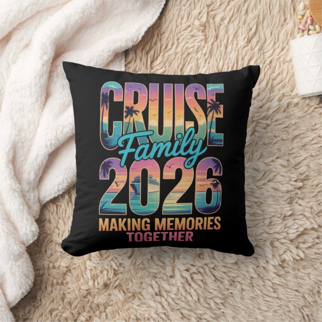 2026 Gezinscruise Herinneringsworp Kussen (Deken)