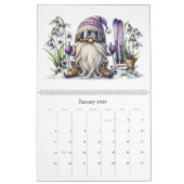 2026 Gnomes & Birth Flowers Calendar Kalender (Jan 2026)