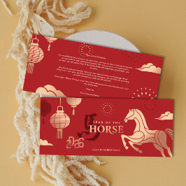 2026 Gold Horse Chinese New Year Business Greeting Feestdagenkaart