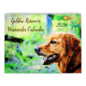 2026 Golden Retriever Dogs Golden Owner gift Kalender (Hoes)