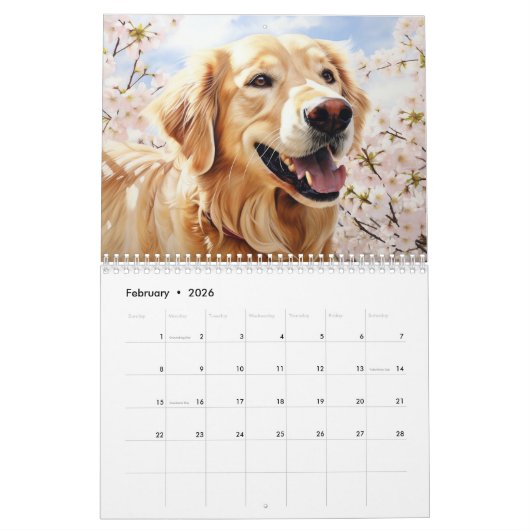 2026 Golden Retrievers Kalender (Feb 2026)