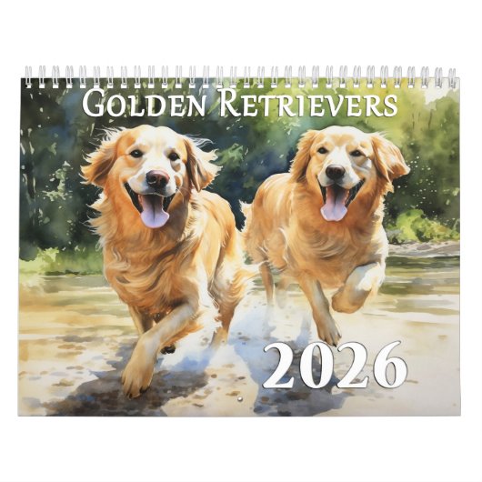 2026 Golden Retrievers Kalender (Hoes)