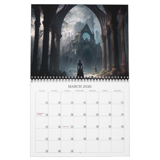 2026 Gothic Fantasy Art Kalender (Mar 2026)