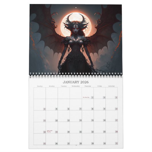 2026 Gothic Fantasy Art Kalender (Jan 2026)