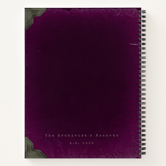 2026 Gothic Scholar Observations Ledger Notitieboek (Achterkant)