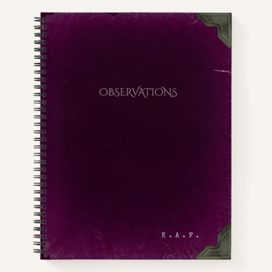 2026 Gothic Scholar Observations Ledger Notitieboek (Voorkant)