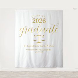 2026 Gouden Afstudeerrechtenschool Afstudeerachter Wandkleed