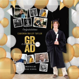 2026 Gouden GRAD Afstudeerfeest 11 Foto Achtergron Wandkleed