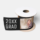 2026 Grad 3 Foto Collage op Zwart Satijnen Lint (Spoel)